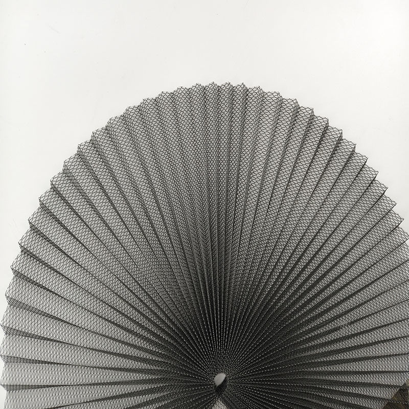 Раздвижная складная дверная оконная сетка 45 г полиэстер плиссе, противомоскитная сетка с шириной 0,5-3,5 м