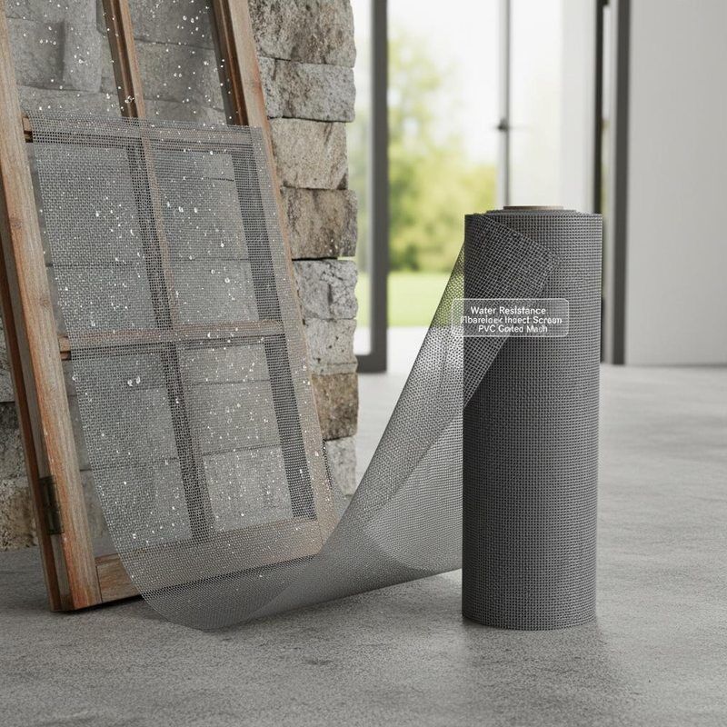 Устойчивость к воде стекловолоконный экран для насекомых ПВХ покрытая сетка Идеально подходит для наружных конструкций Окна Двери и вентиляционные отверстия