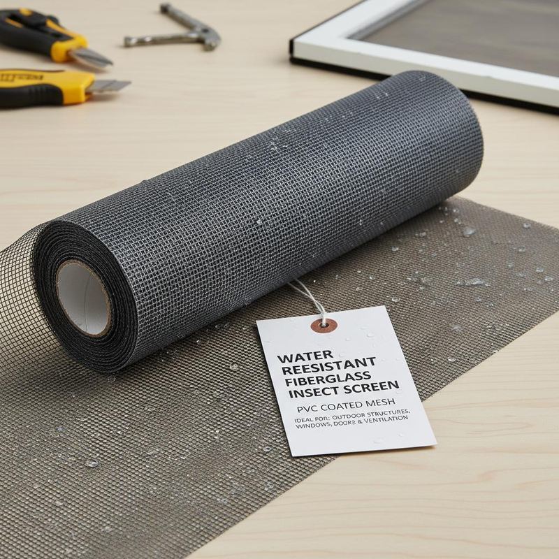 Устойчивость к воде стекловолоконный экран для насекомых ПВХ покрытая сетка Идеально подходит для наружных конструкций Окна Двери и вентиляционные отверстия