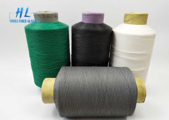Отличная водостойкость 34tex 1/0 ПВХ стекловолокнистая пряжа для распыливания